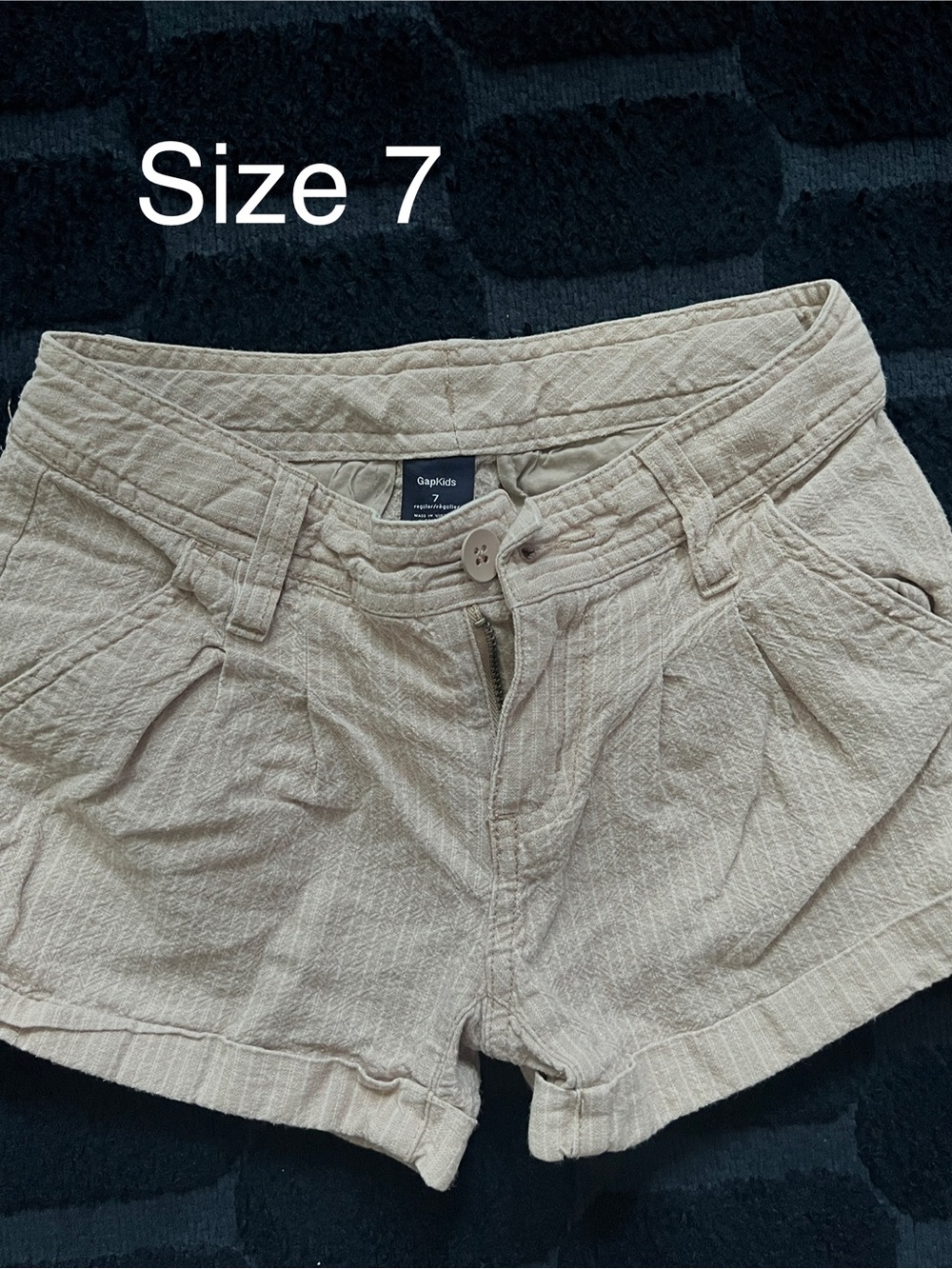 GAP Kids Tan Textured Casual Shorts